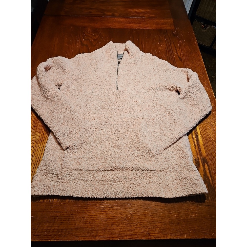 Natural Reflections Women's 1/4 Zip Fleece Pullover Sweater Tan SmallColor(A783)